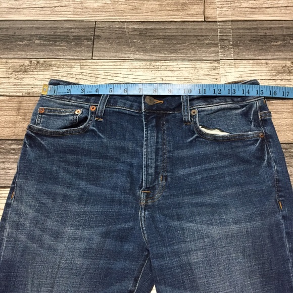 American Eagle Original Taper Jeans Men’s 30x32 Blue Distressed Next Level Flex - Picture 3 of 10